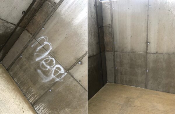 kuumavee survepesu ja pindade kaitsetöötlus grafiti graffitite graffiti sodimise eemaldus puhastus pesu kritseldus aerosool aerosoolvärv likvideerimine